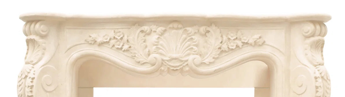 Chateau Louis Cast Stone Fireplace Mantle