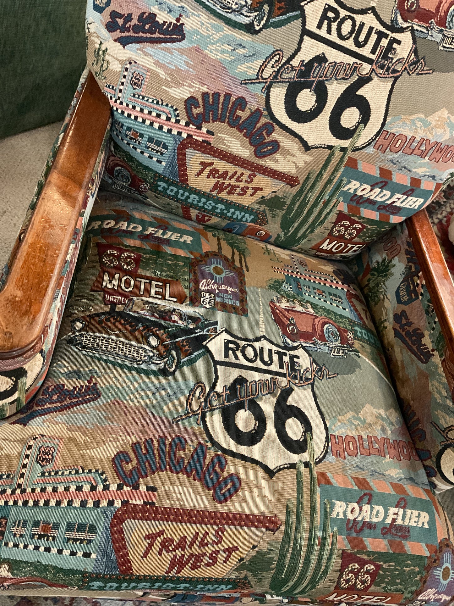 Custom Route 66 Arm Chair
