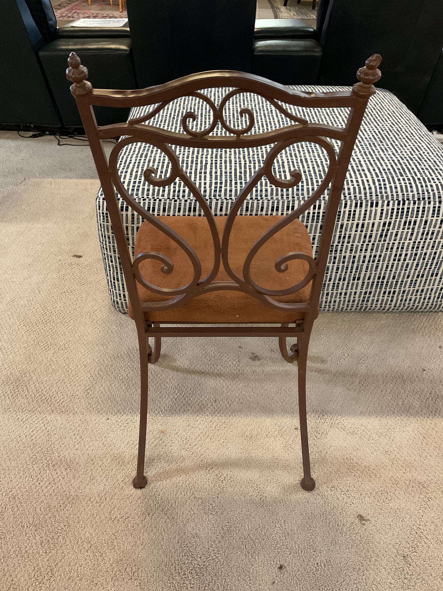 Metal Upholstered Side Chair