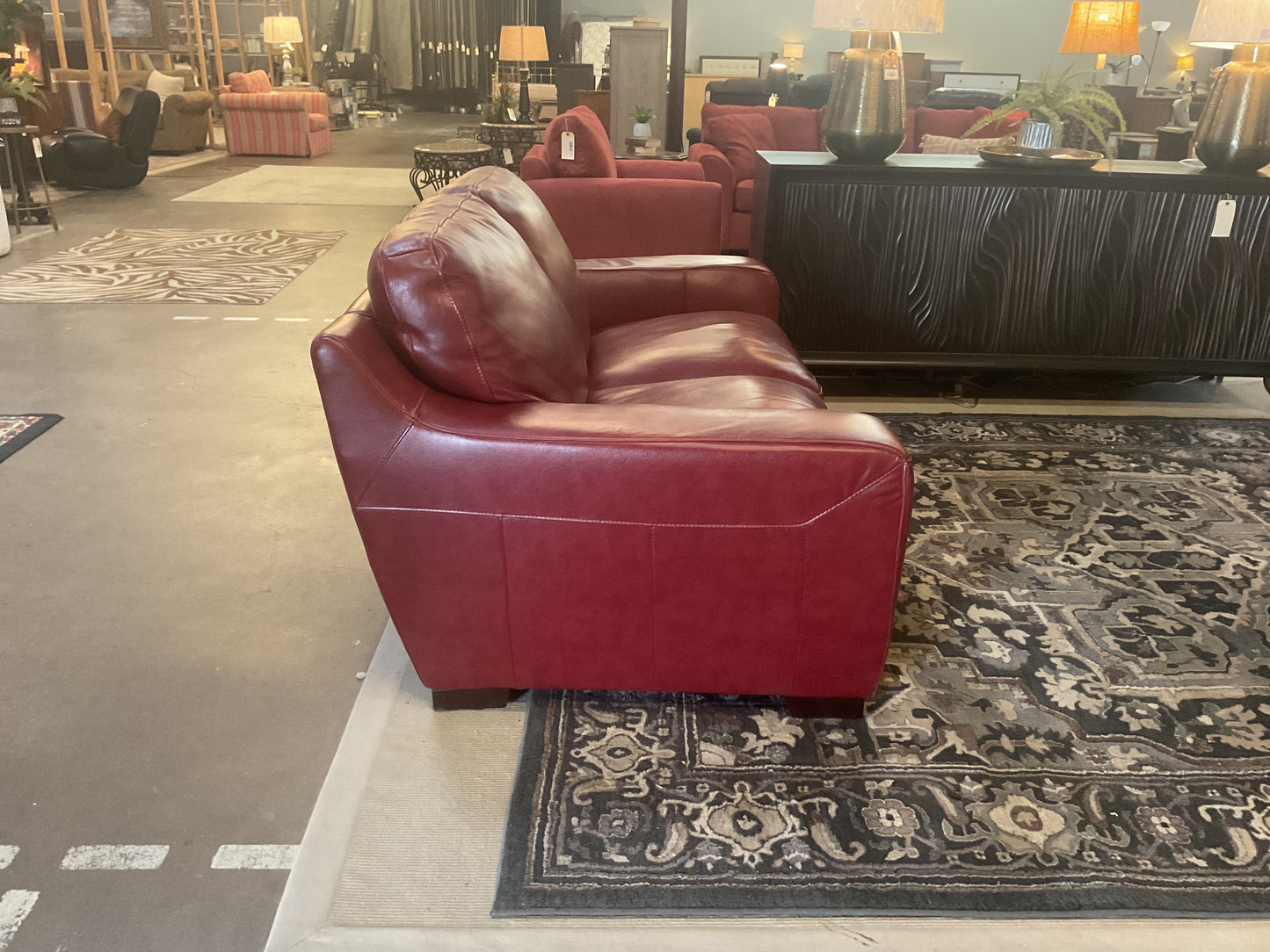 Two Seat Leather Loveseat