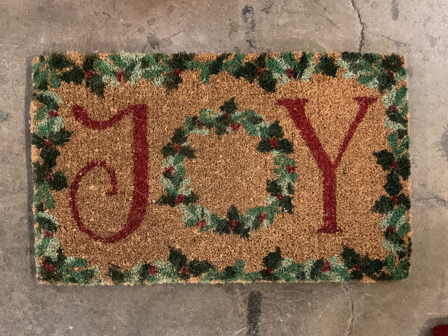 Holiday “Joy” Door Mat