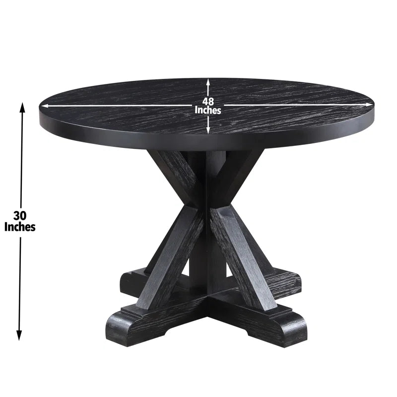 Nya 48” Round Solid Dining Table