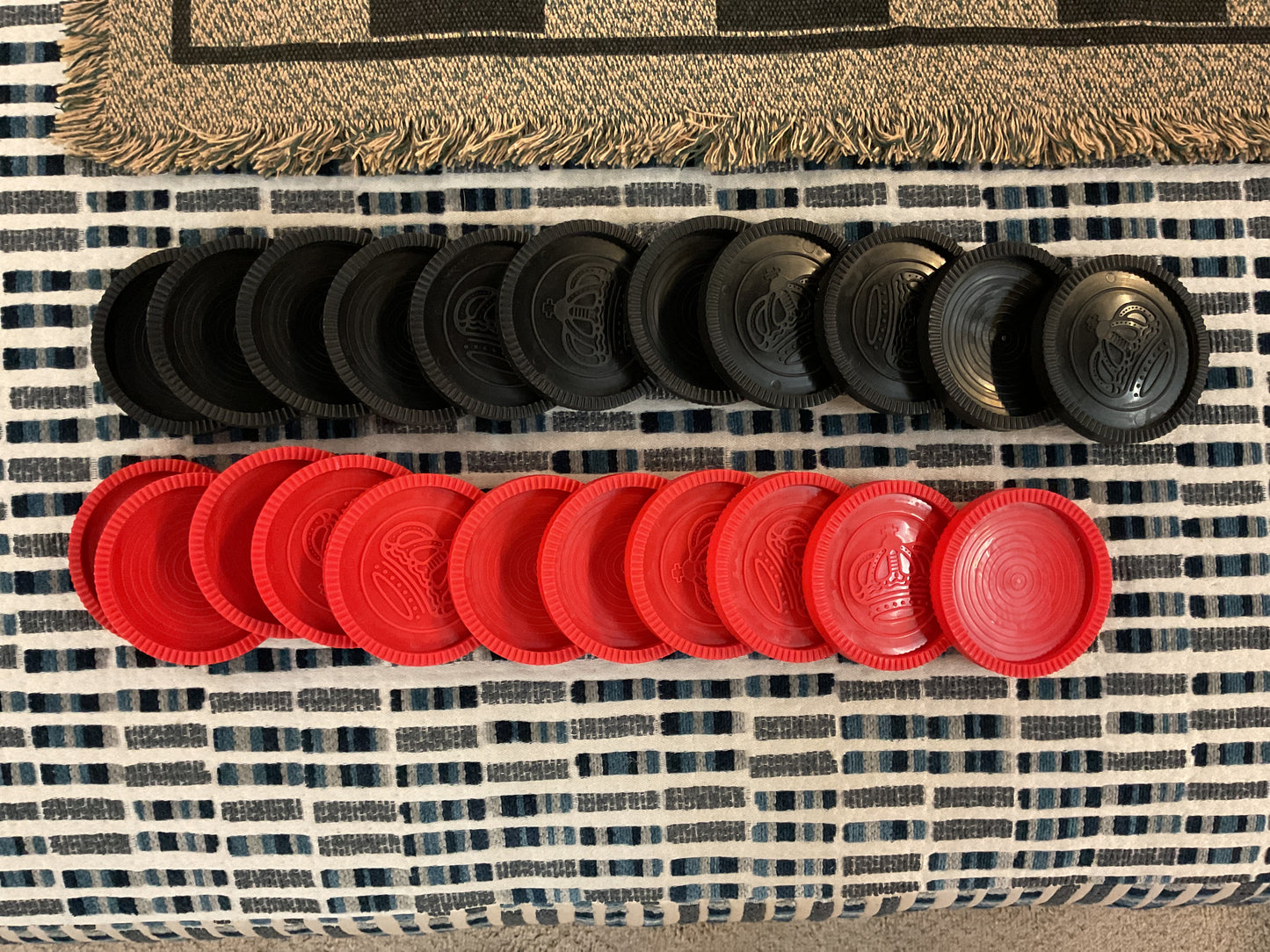 MEGA Tic-Tac-Toe & Checkers Reversible Rug