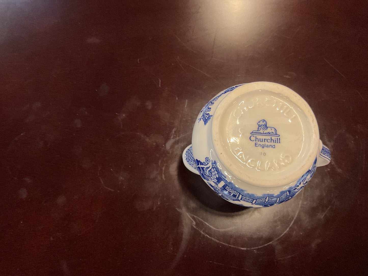 Churchill Blue Willow Creamer