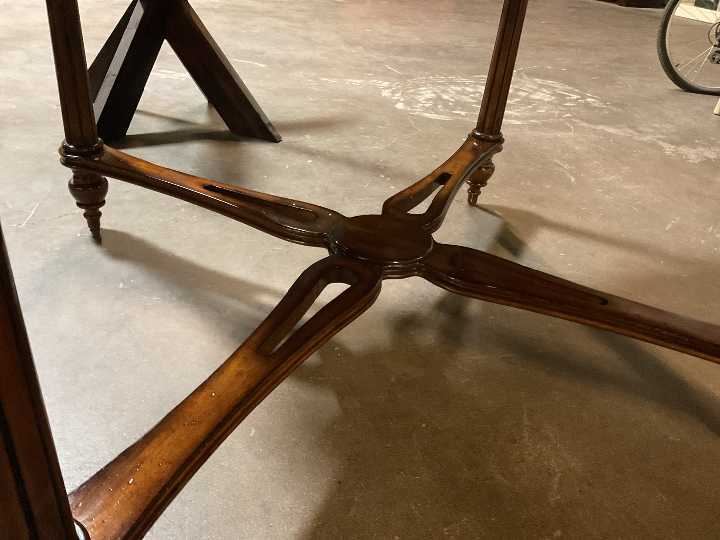 Inlay Game Table w/4 Drawers