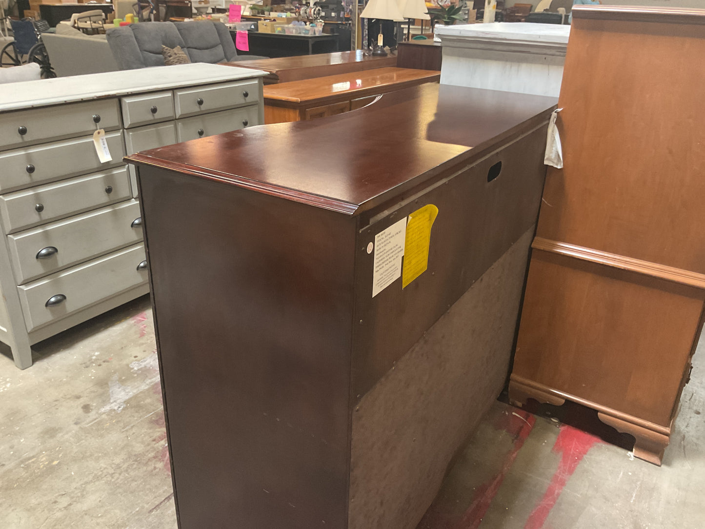 6 Drawer Chest w/Open Shelving