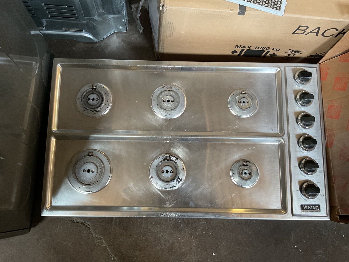 Viking 6 Burner Gas Cooktop