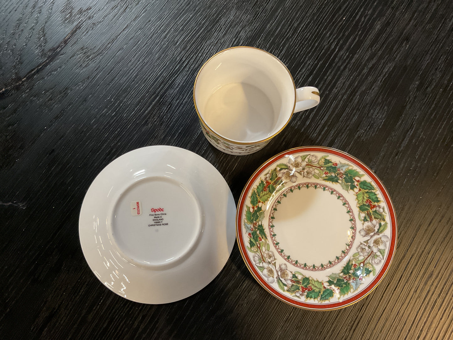 Spode Christmas Rose Cup & Saucer