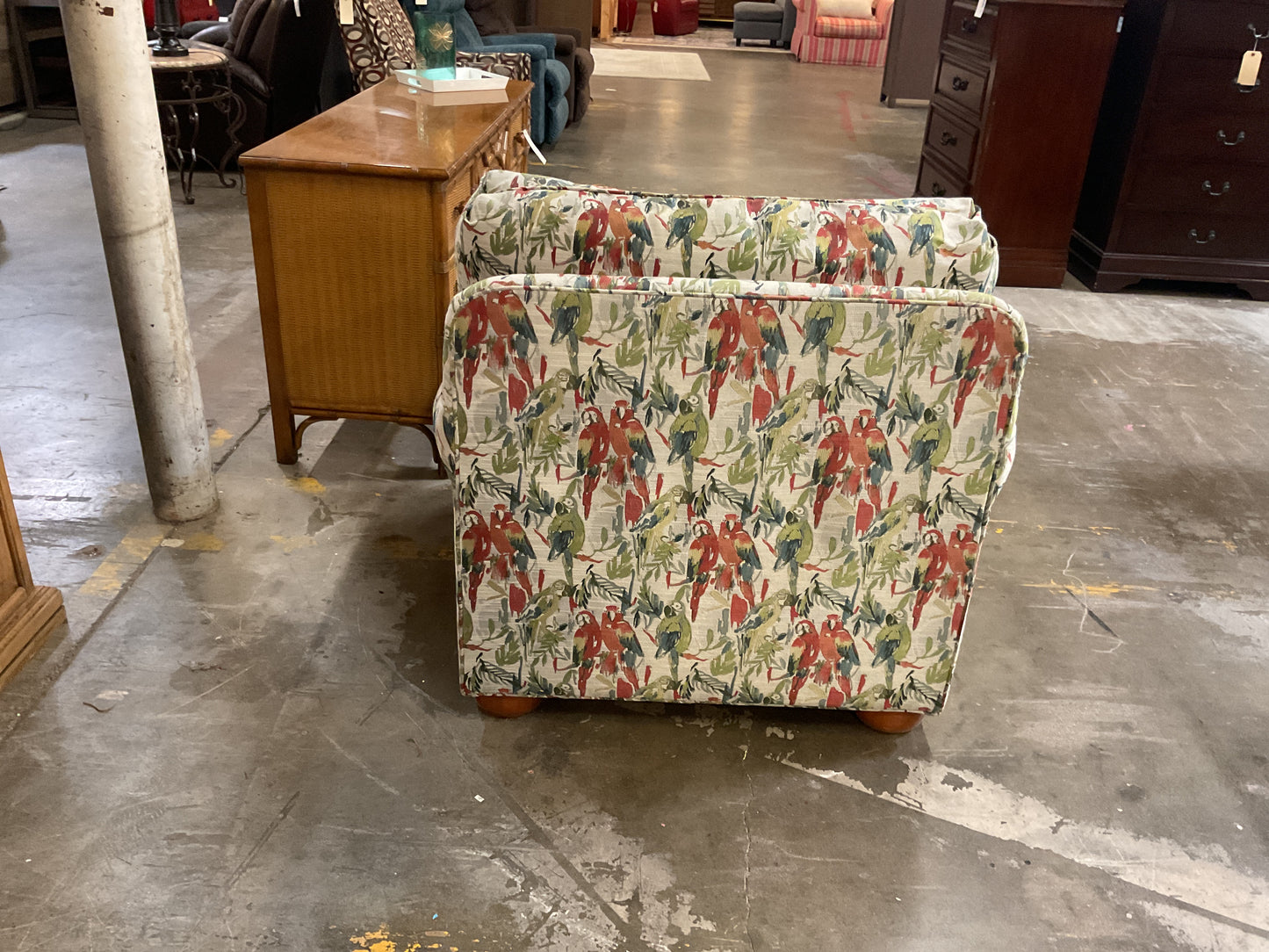 Tropical Club Chair w/Ottoman