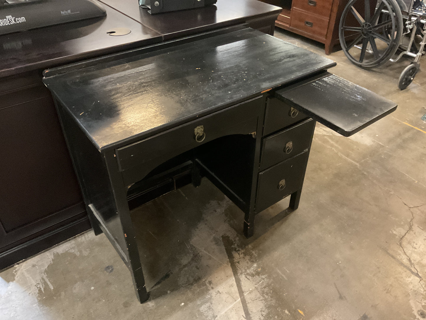 Small 4 Drawer Wood Desk