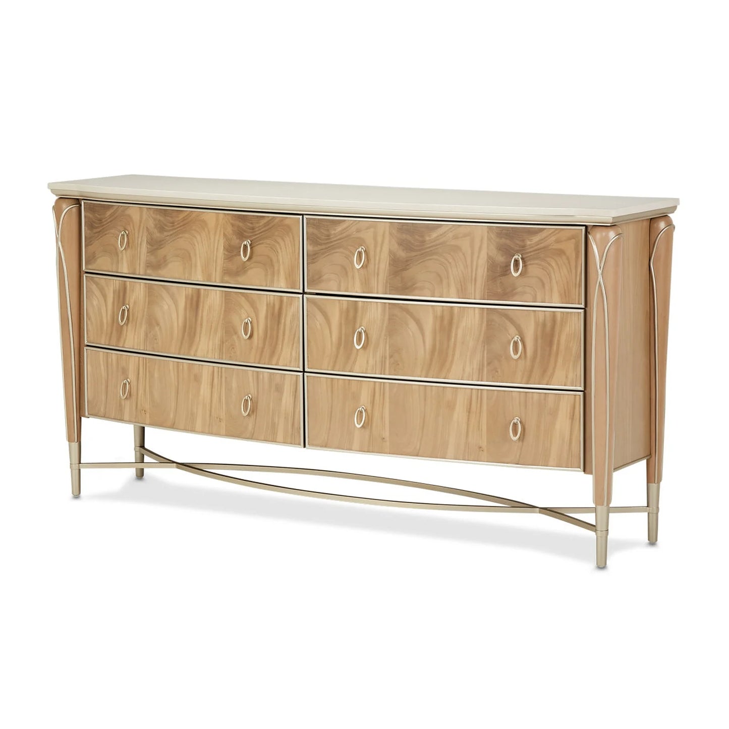 Villa Cherie 6 Drawer Dresser w/Mirror