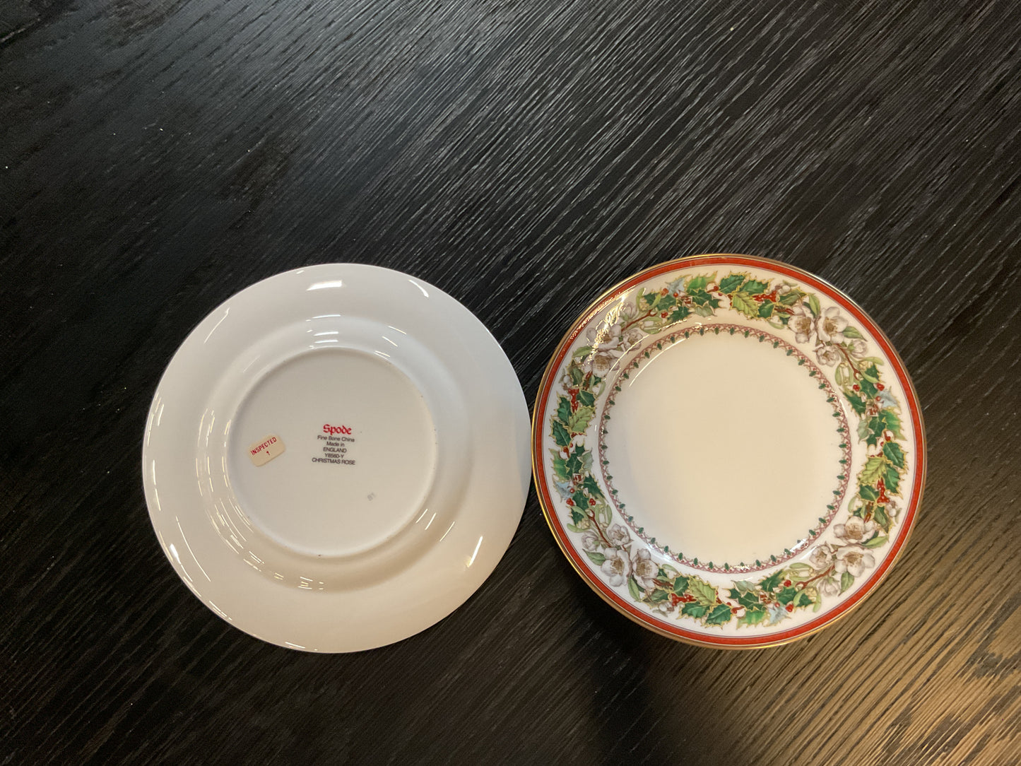 Spode Christmas Rose Bread & Butter Plate