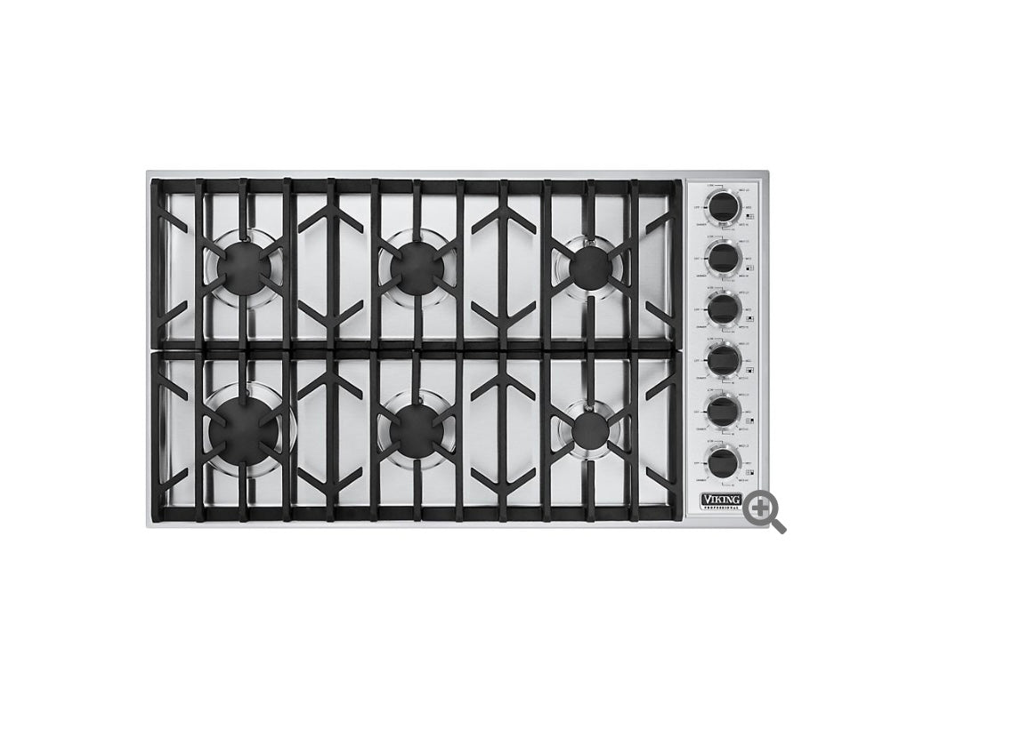 Viking 6 Burner Gas Cooktop