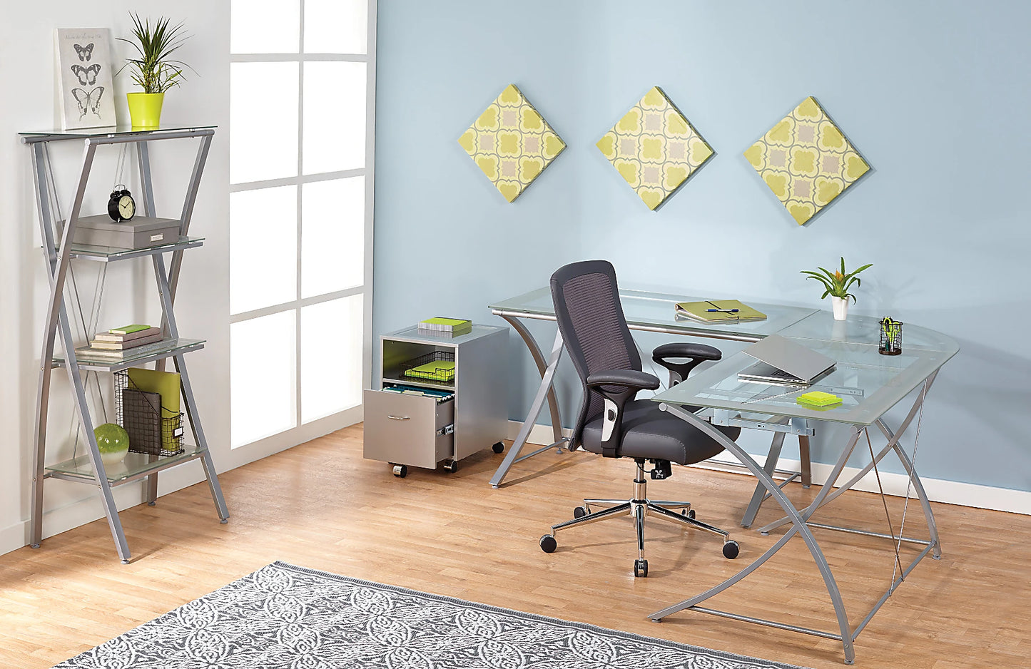 Main 48” Glass Writing Desk