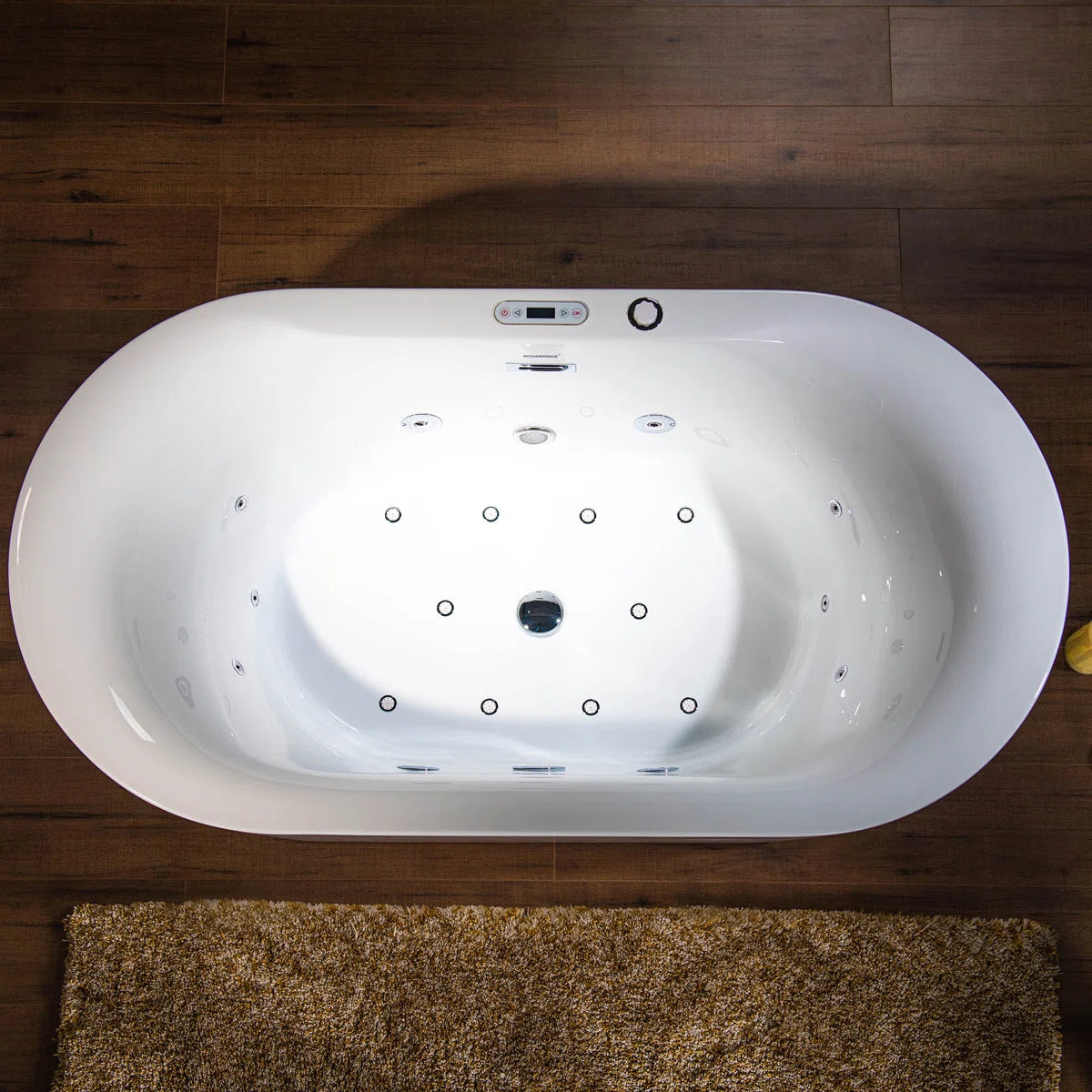 Whirlpool & Air Bubble Heated Freestanding Tub