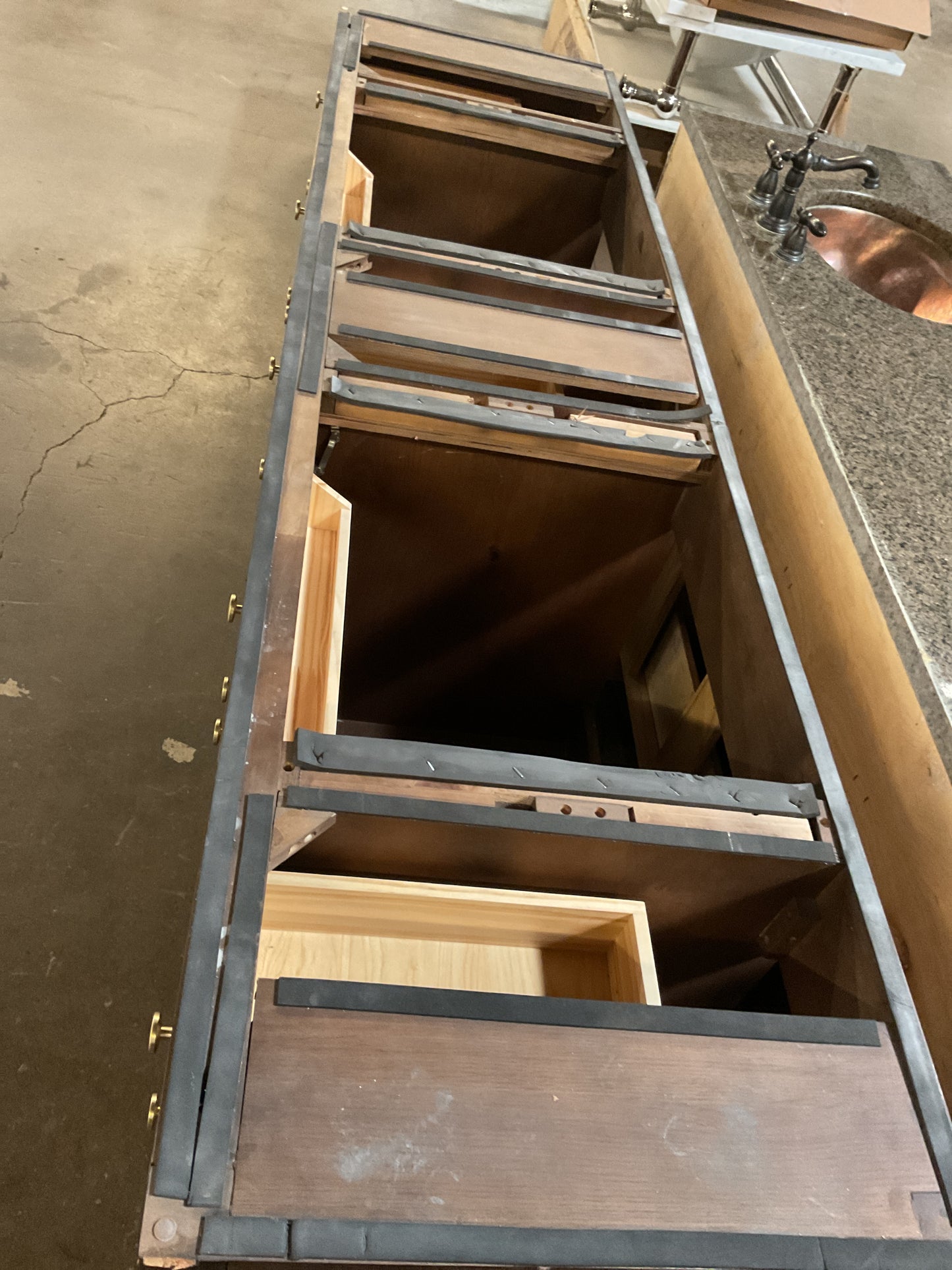 Kazuki 84” Double Bathroom Vanity (No Top)