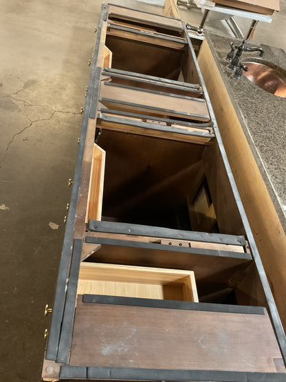 Kazuki 84” Double Bathroom Vanity (No Top)