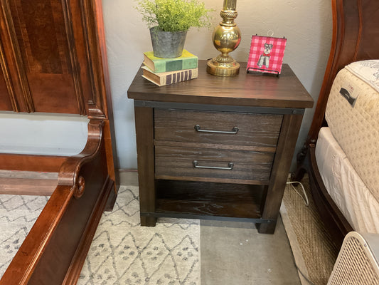 Cisbrough 2 Drawer Nightstand