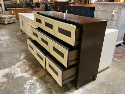 Modern 9 Drawer Wood Dresser