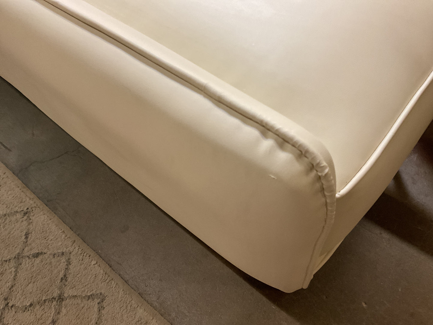 Genuine Leather Upholstered Bench