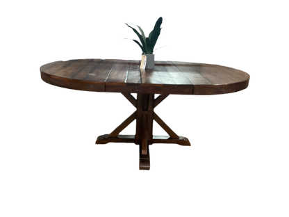 Benchwright Round Extendable Dining Table