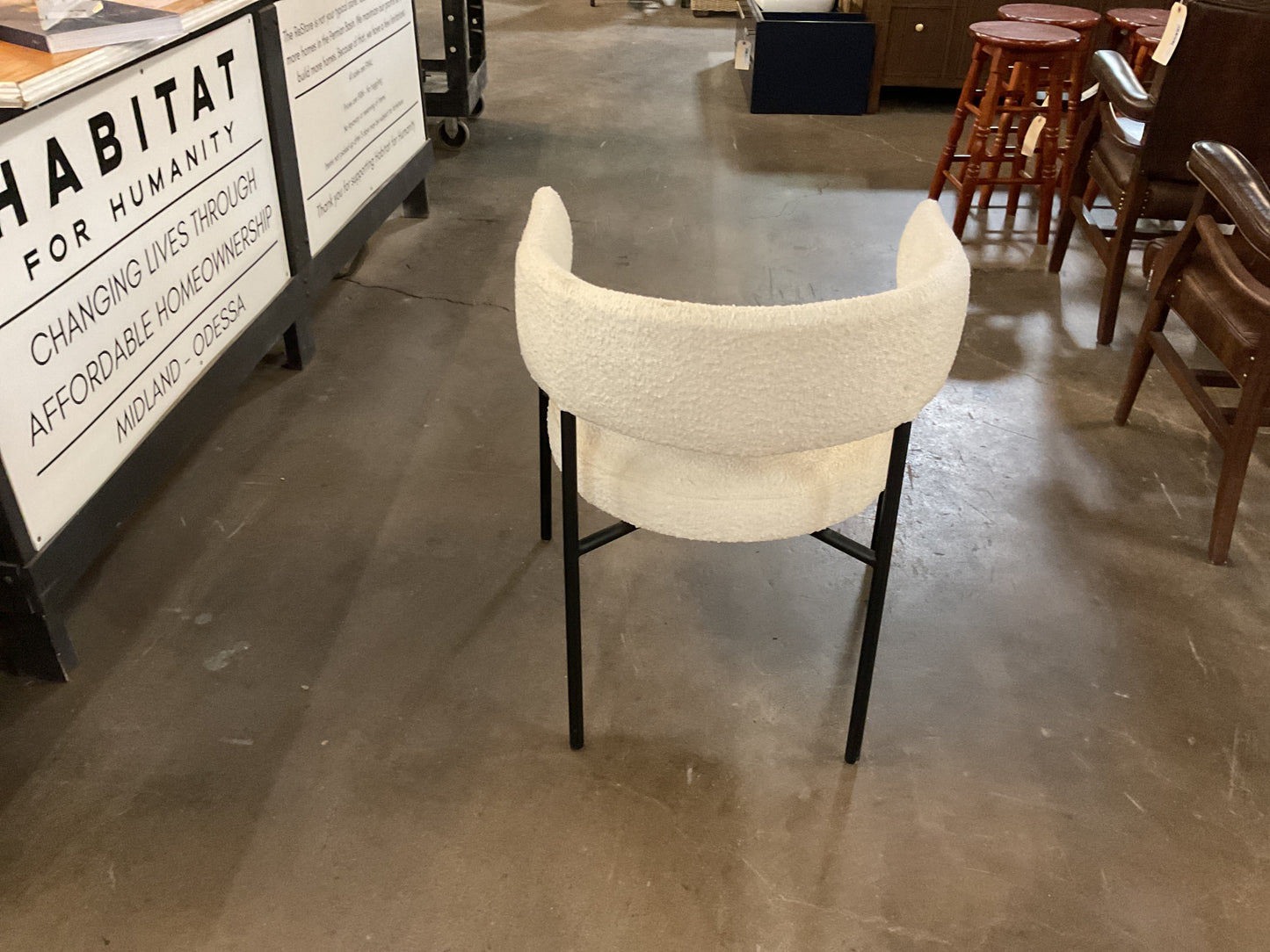 Boucle Barrel Chair