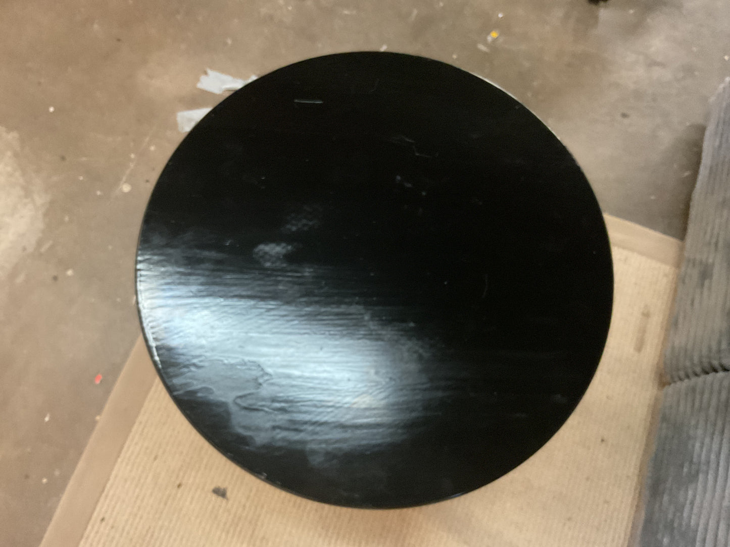 Painted Powell Round Table w/Shelf