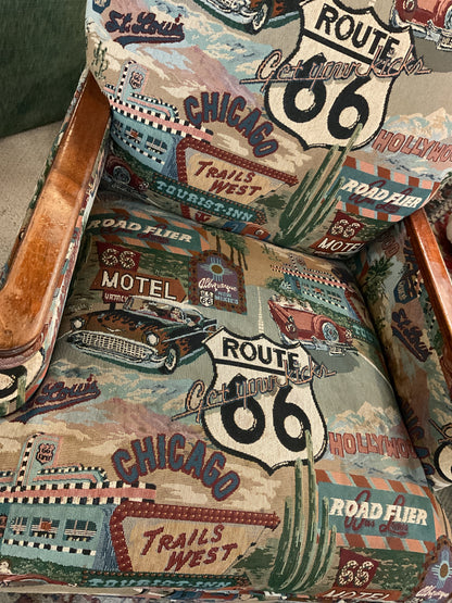 Custom Route 66 Arm Chair