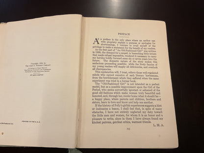 “An Old Fashioned Girl” RARE Vintage Hardcover Book