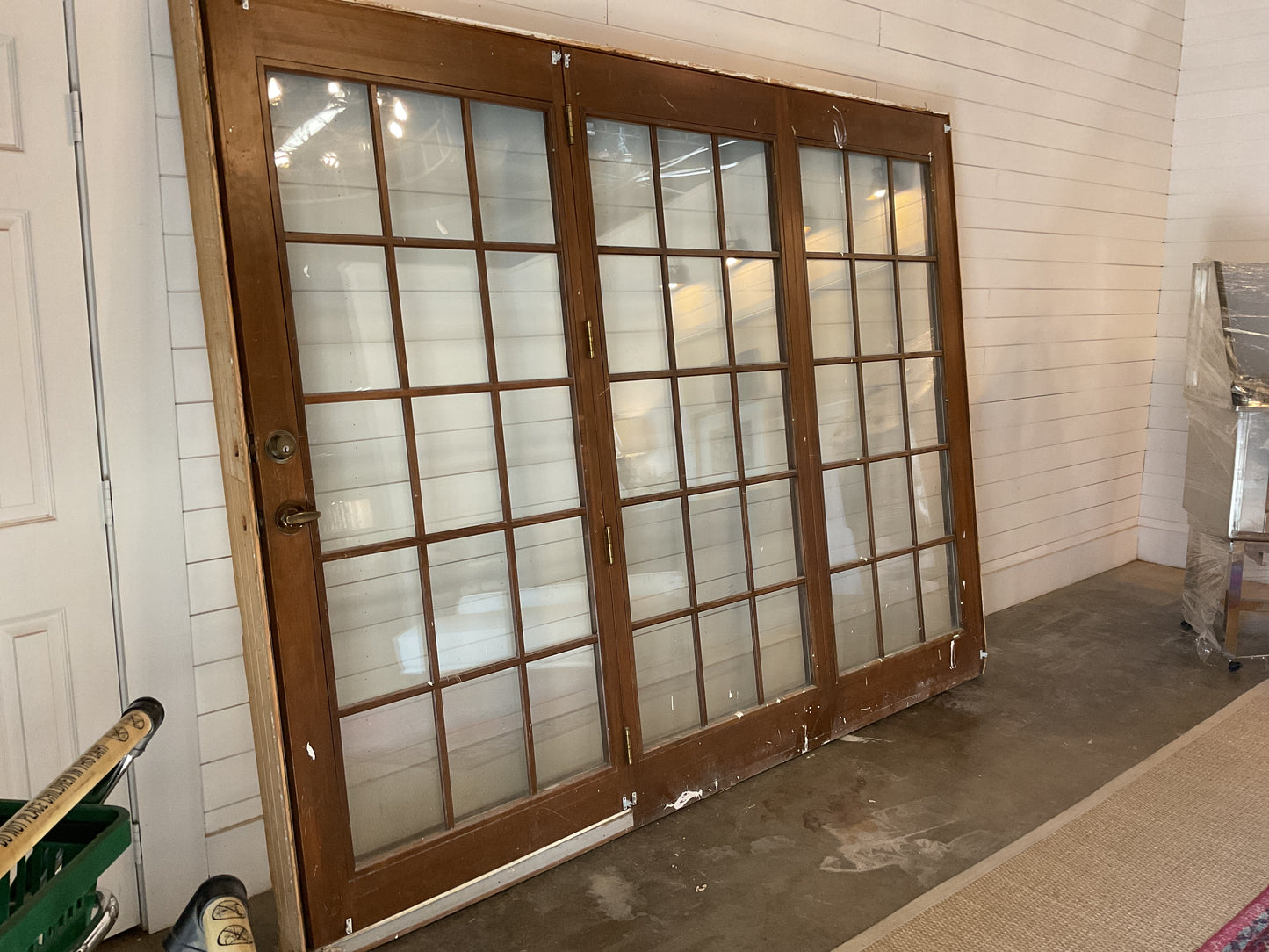 Triple Set Wood French Doors
