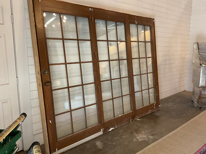 Triple Set Wood French Doors