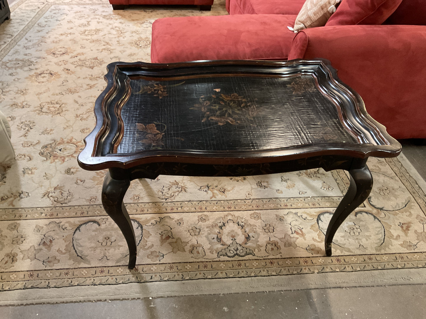 Painted Scalloped Cocktail Table