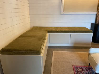 2 Pc Bench Banquette w/Storage