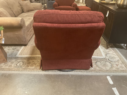 Hearthside Swivel Club Chairs w/Ottoman