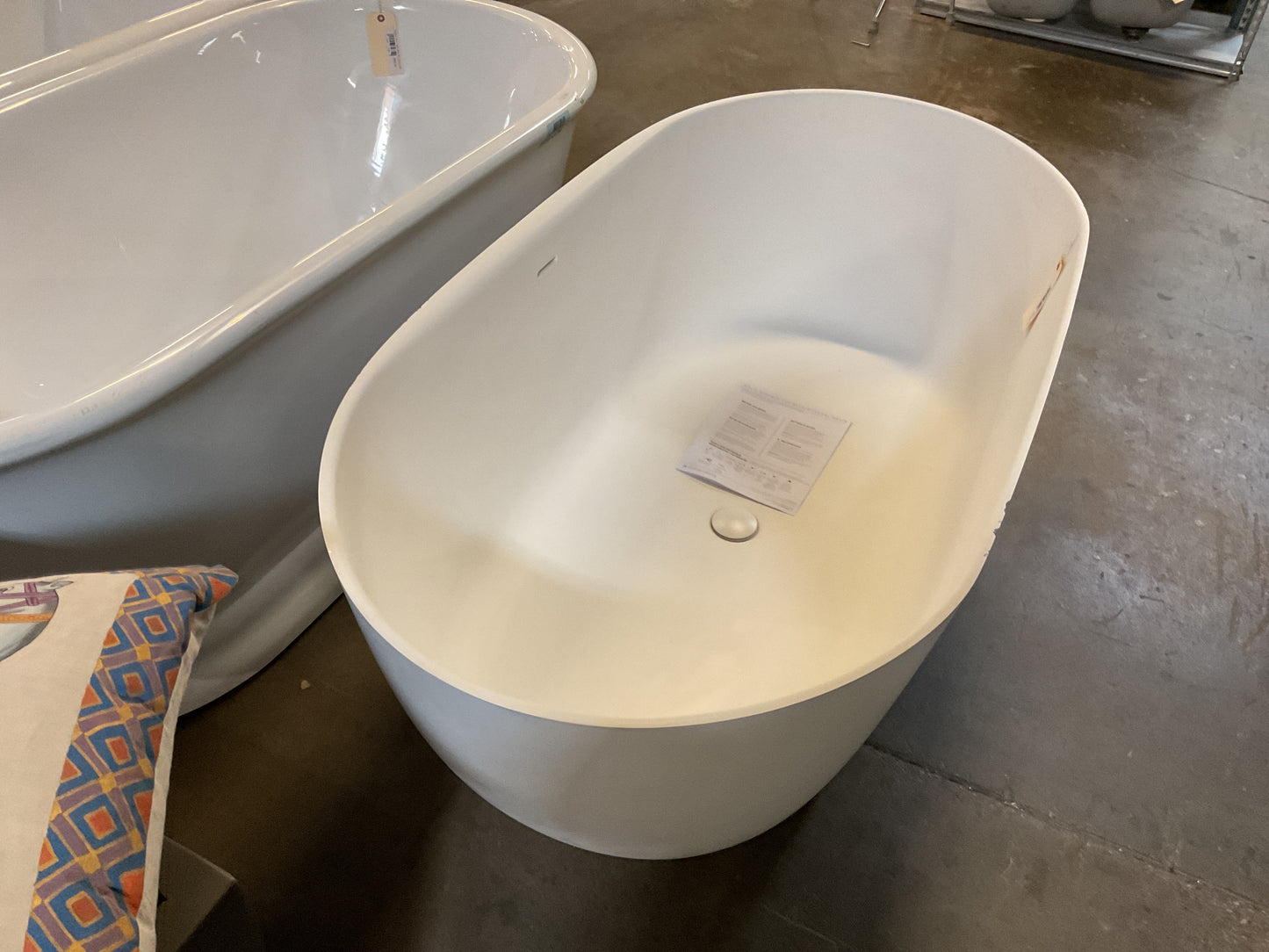 67” Eden Acrylic Freestanding Tub - Matte White