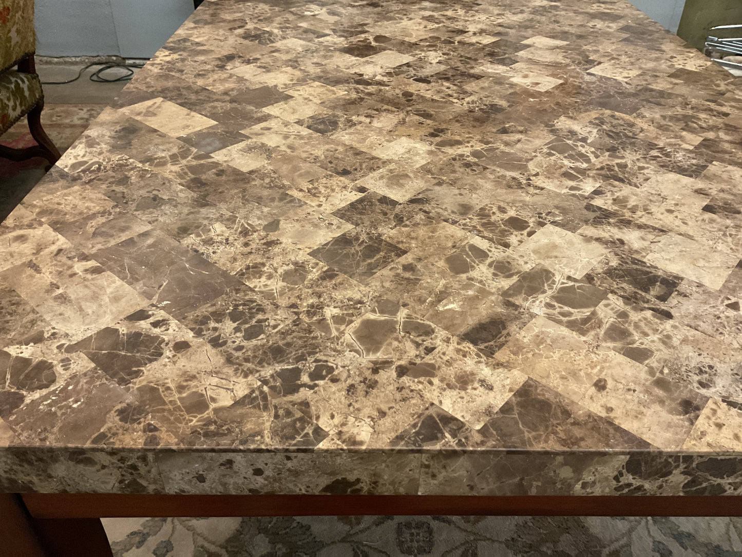 Stone Top Dining Table
