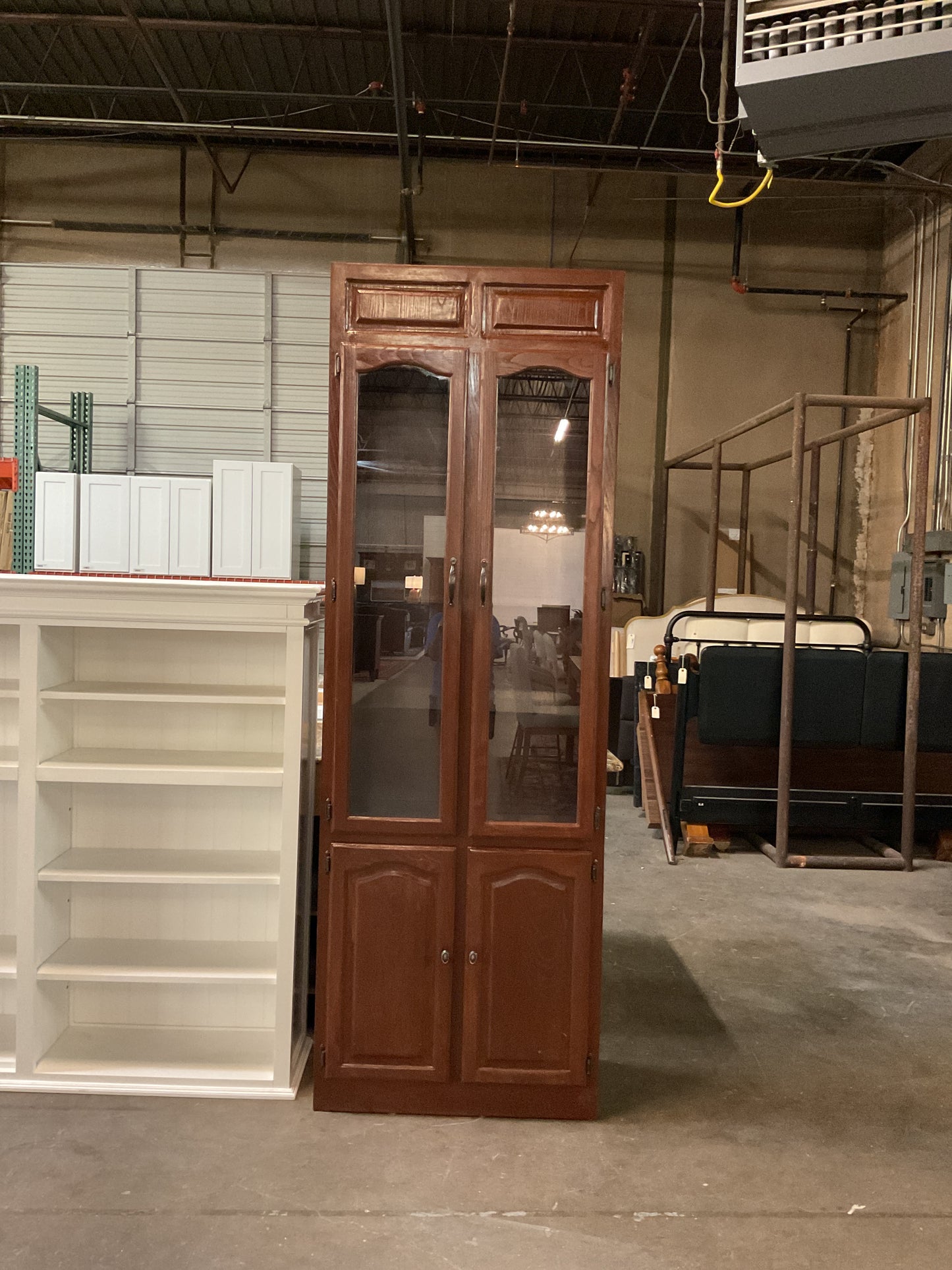 Storage Cabinet w/Glass Shelves