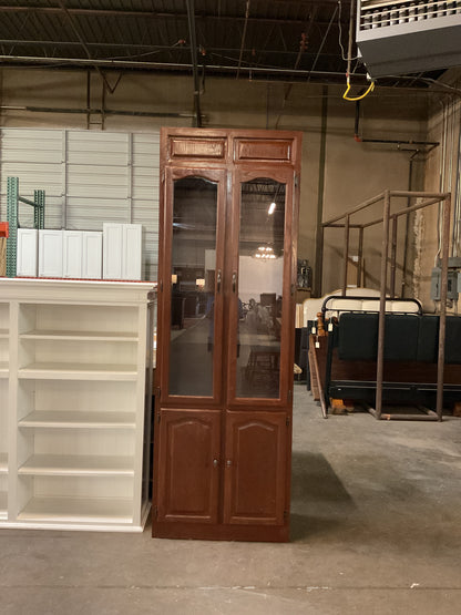 Storage Cabinet w/Glass Shelves