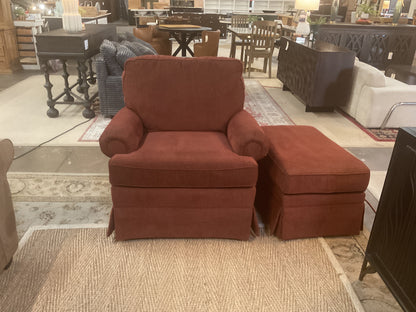 Hearthside Swivel Club Chairs w/Ottoman