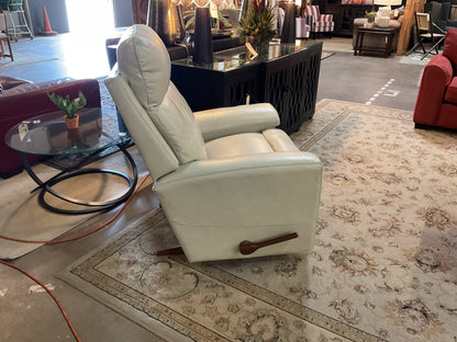 White Leather Rocker Recliner