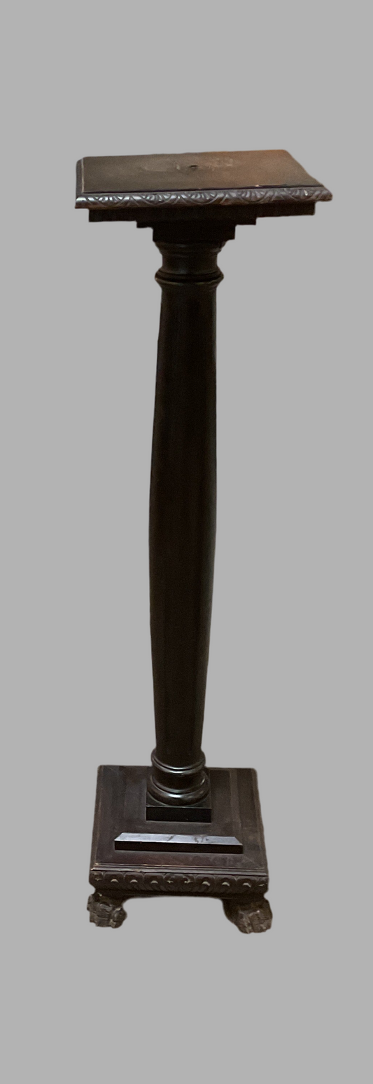 Italian Glitwood Column Pedestal Stand