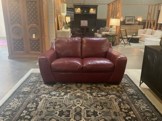 Two Seat Leather Loveseat