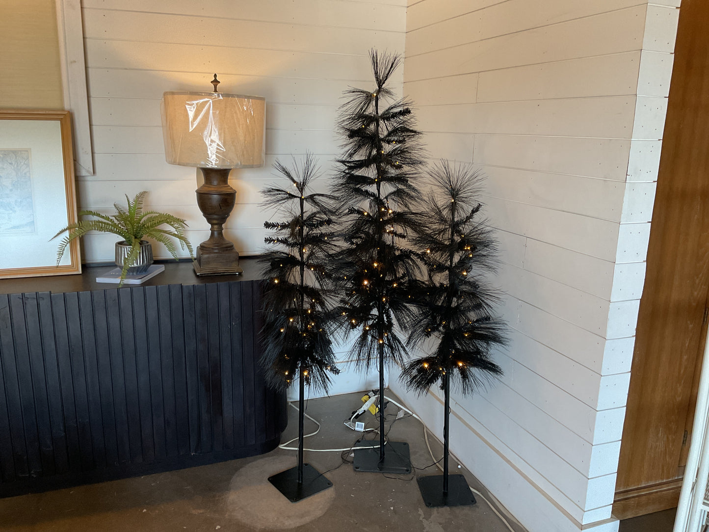 Lighted Halloween Trees (Set of 3)