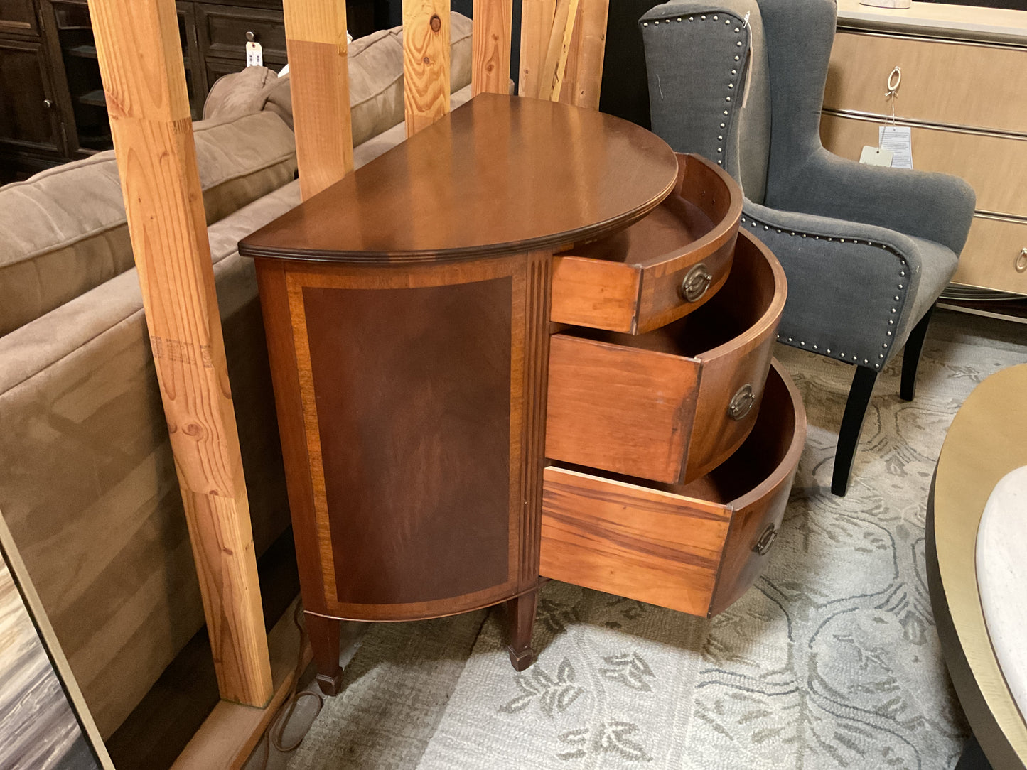 Vintage 3 Drawer Mahogany Chest