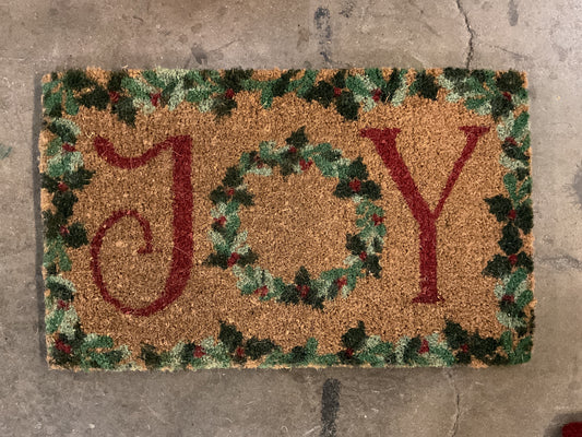 Holiday “Joy” Door Mat