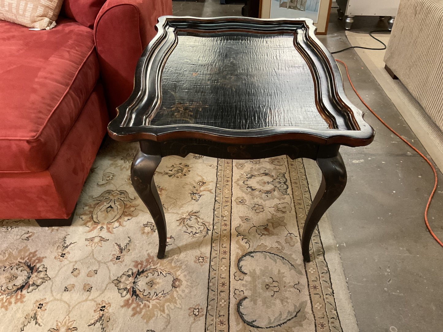 Painted Scalloped Cocktail Table