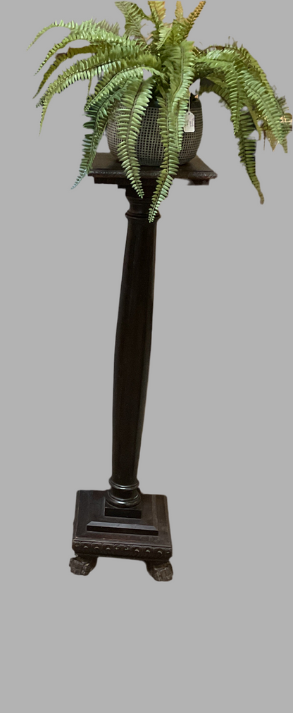 Italian Glitwood Column Pedestal Stand