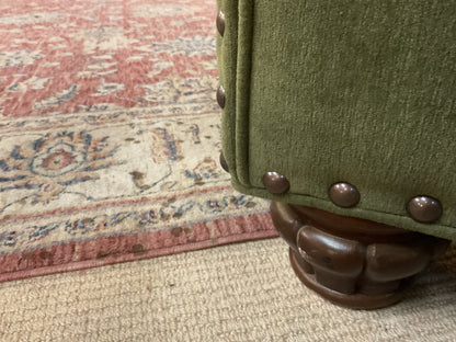 Custom Upholstered Velvet Club Chair