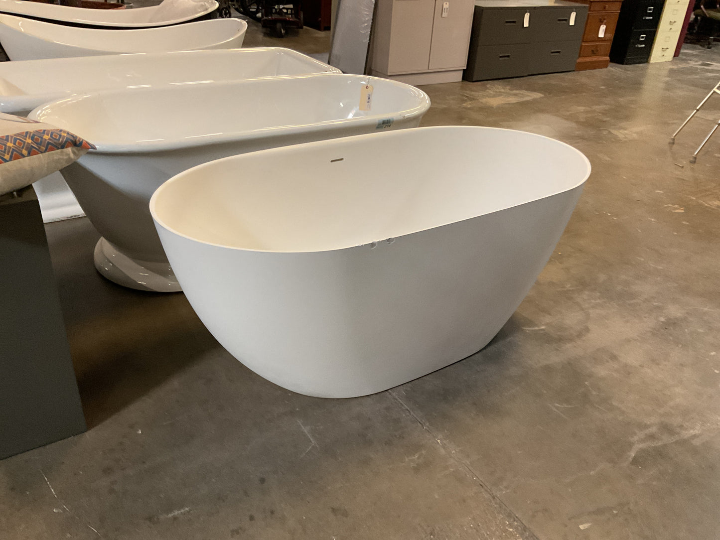 67” Eden Acrylic Freestanding Tub - Matte White