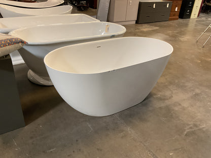 67” Eden Acrylic Freestanding Tub - Matte White